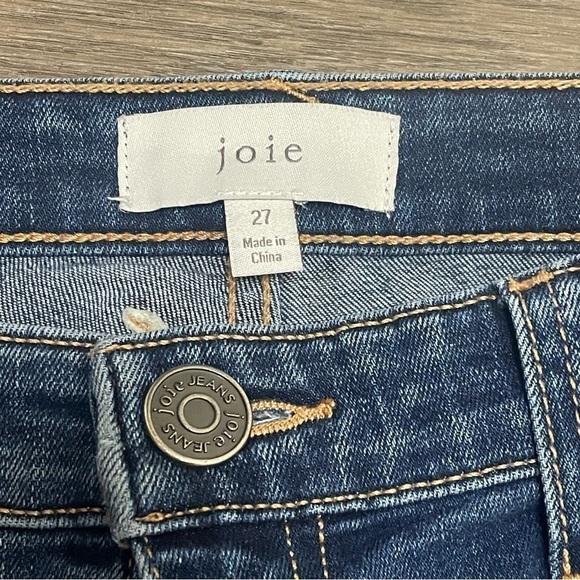 JOIE Women's Blue Cruise Park Denim Ankle Zip Jeans Sz 27 - Picture 6 of 10